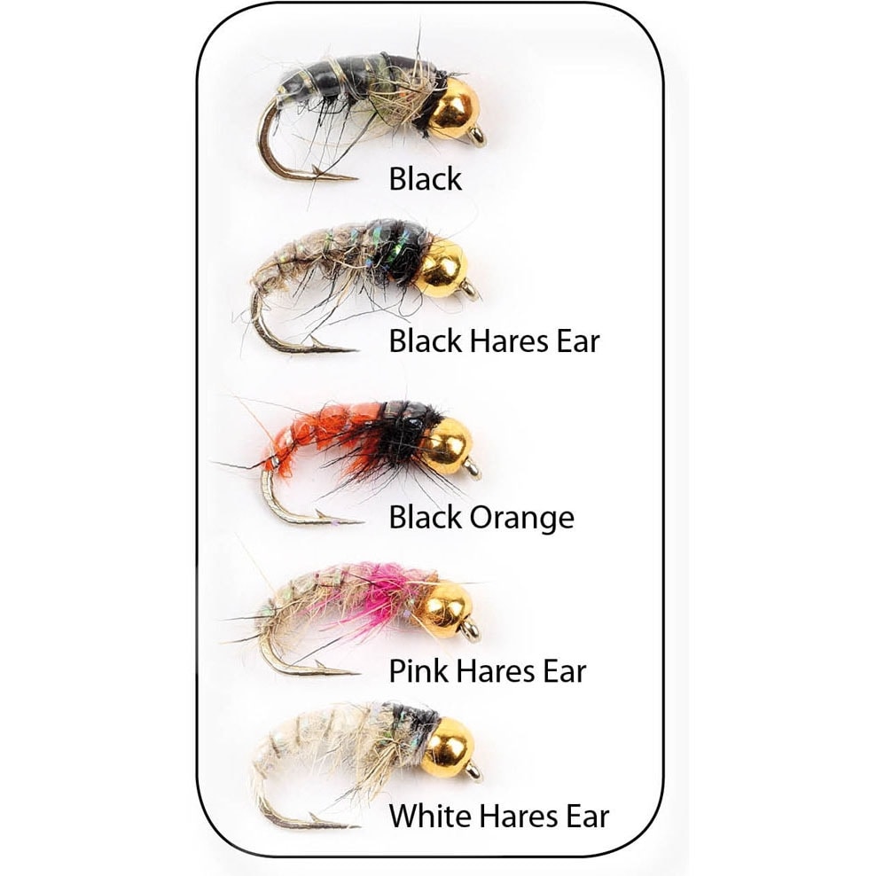 Wiggler Gold Head Czech Nymphs #12 5-pack