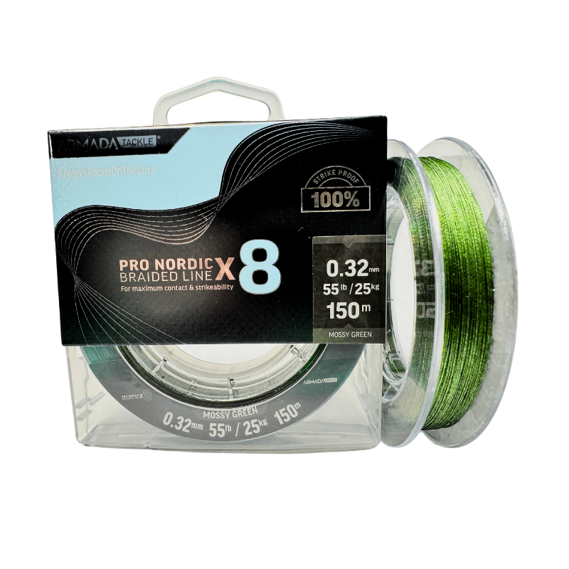 Armada Pro Nordic Braided line 8X Mossy Green 150 m 0,32 mm
