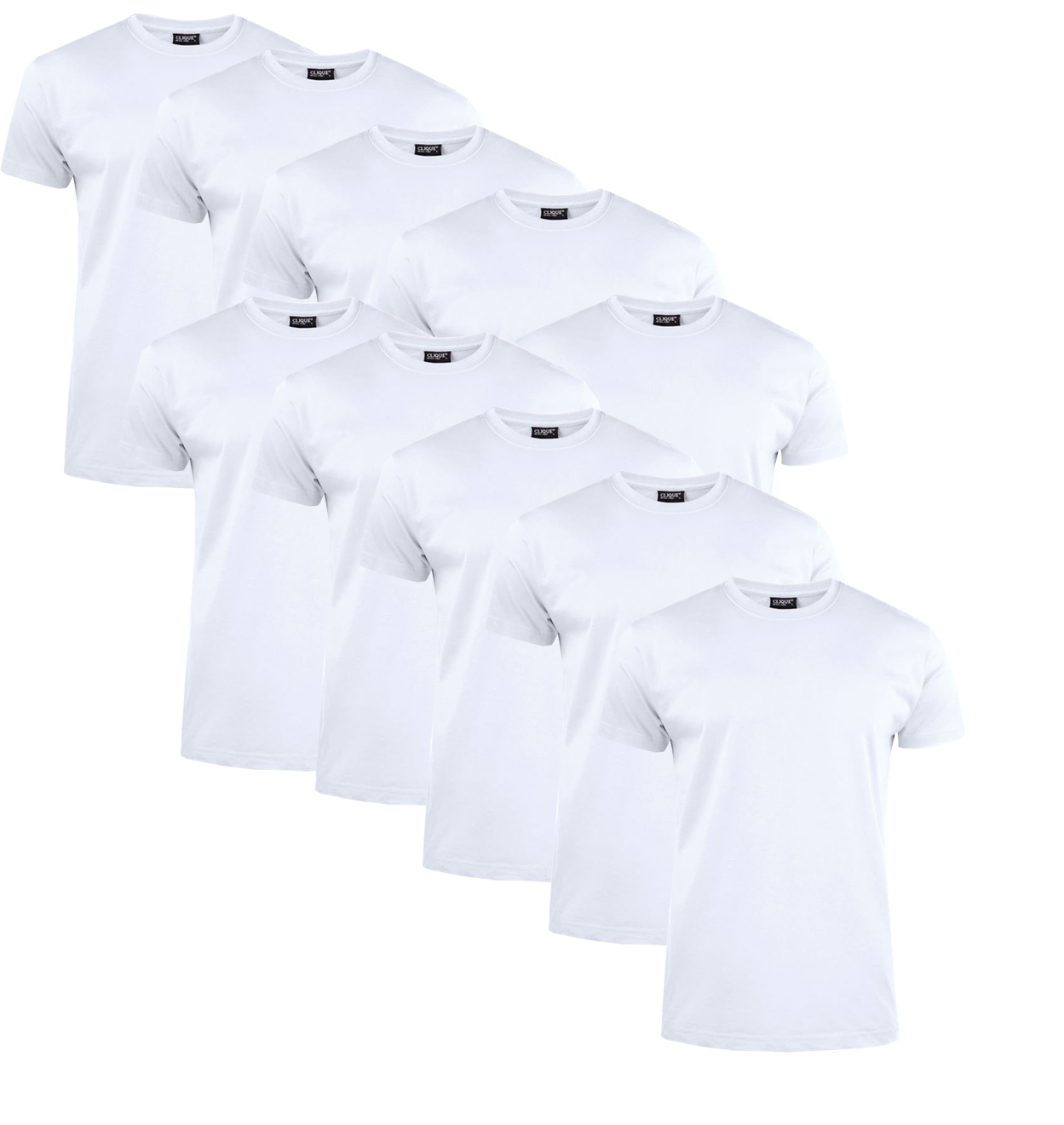 Clique T-shirt Herr 10-pack Vit