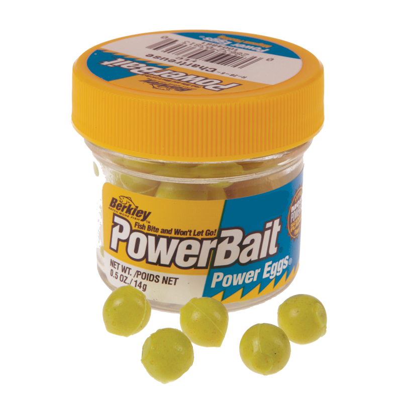 Berkley Sparkle Power Eggs Chartreuse Scales -