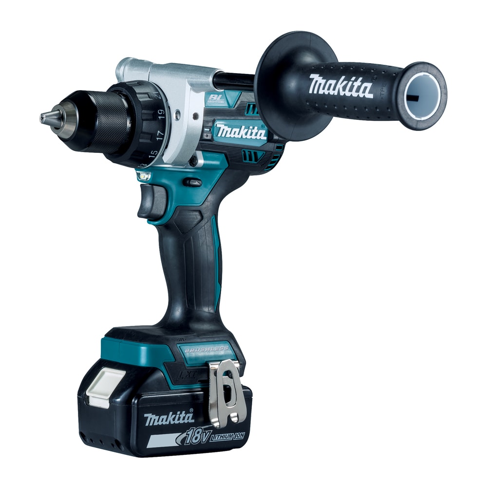 Makita Borrskruvdragare DDF486RTJ 18V med 2st 5,0Ah batterier & laddare i  MAKPAC