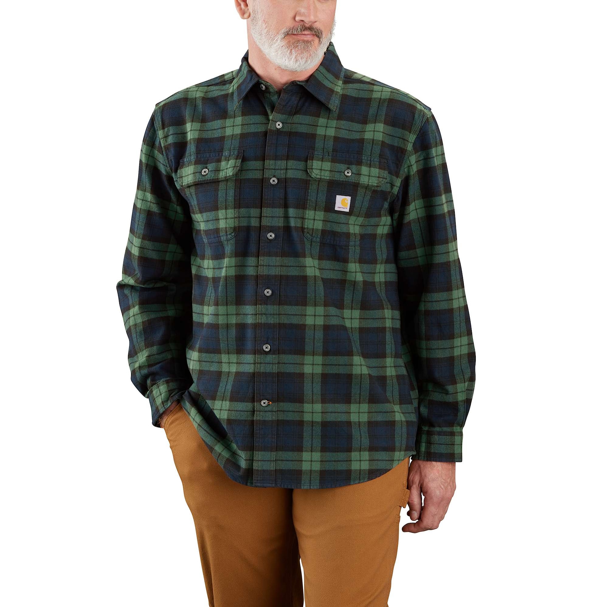 Carhartt plaid Flannelskjorta, Herr, Frosted balsam, XXL