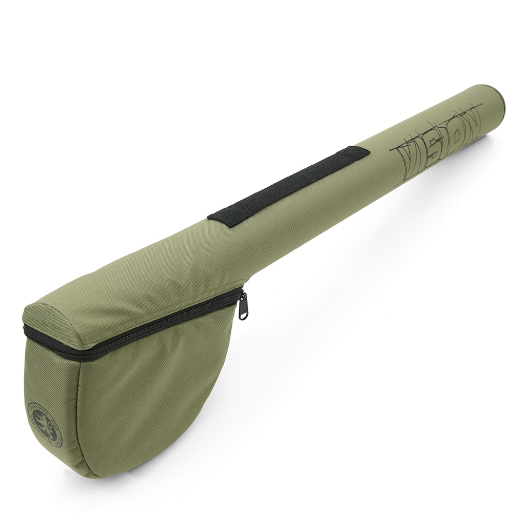 Vision Rod & Reel Tube 74 - 9 fot - 4-piece olive 110cm -