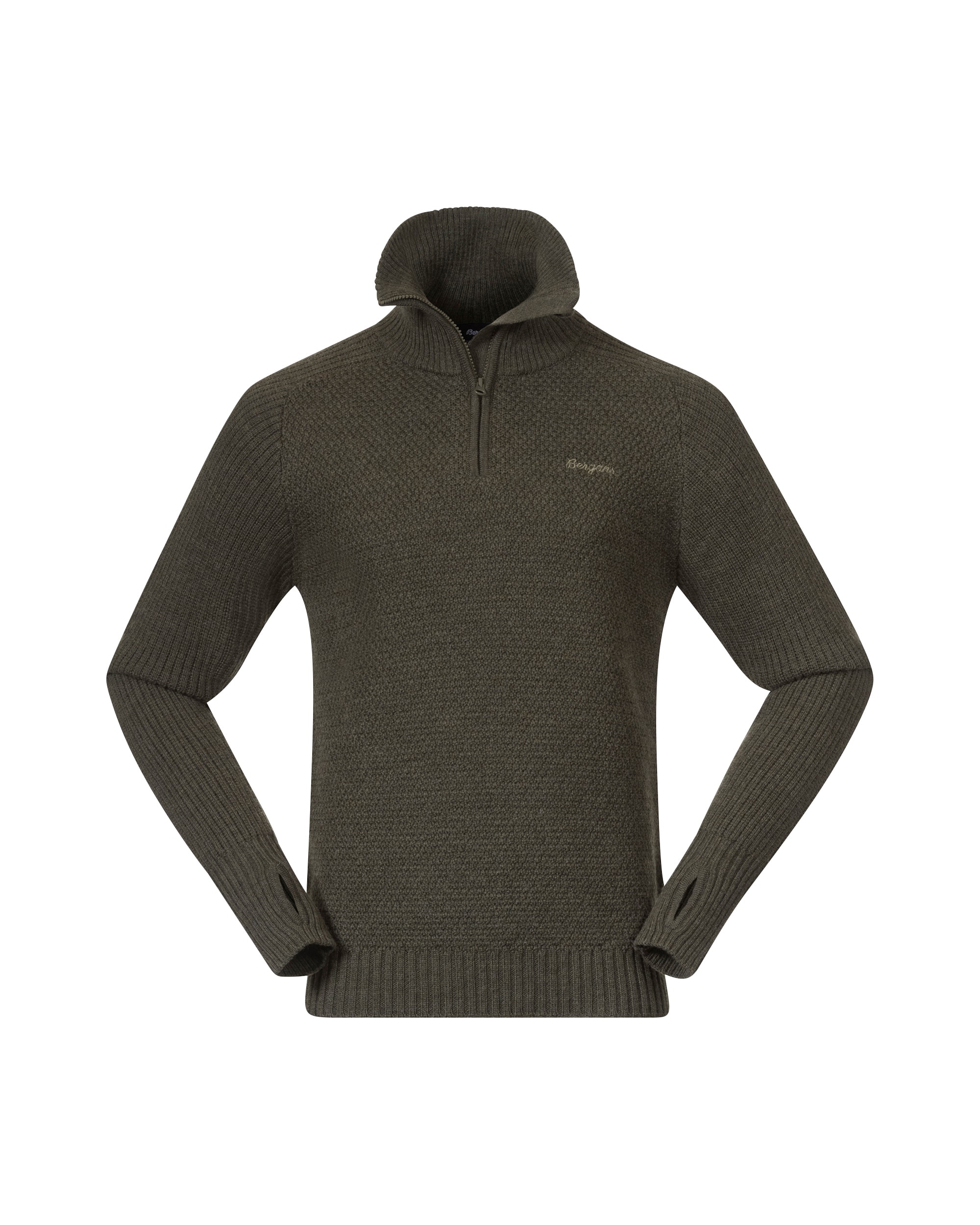 Bergans Ulriken Jumper Herr Dark Green Mud XXL