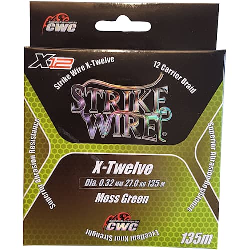 Strike Wire X12 0,23 mm 135 m Moss Green