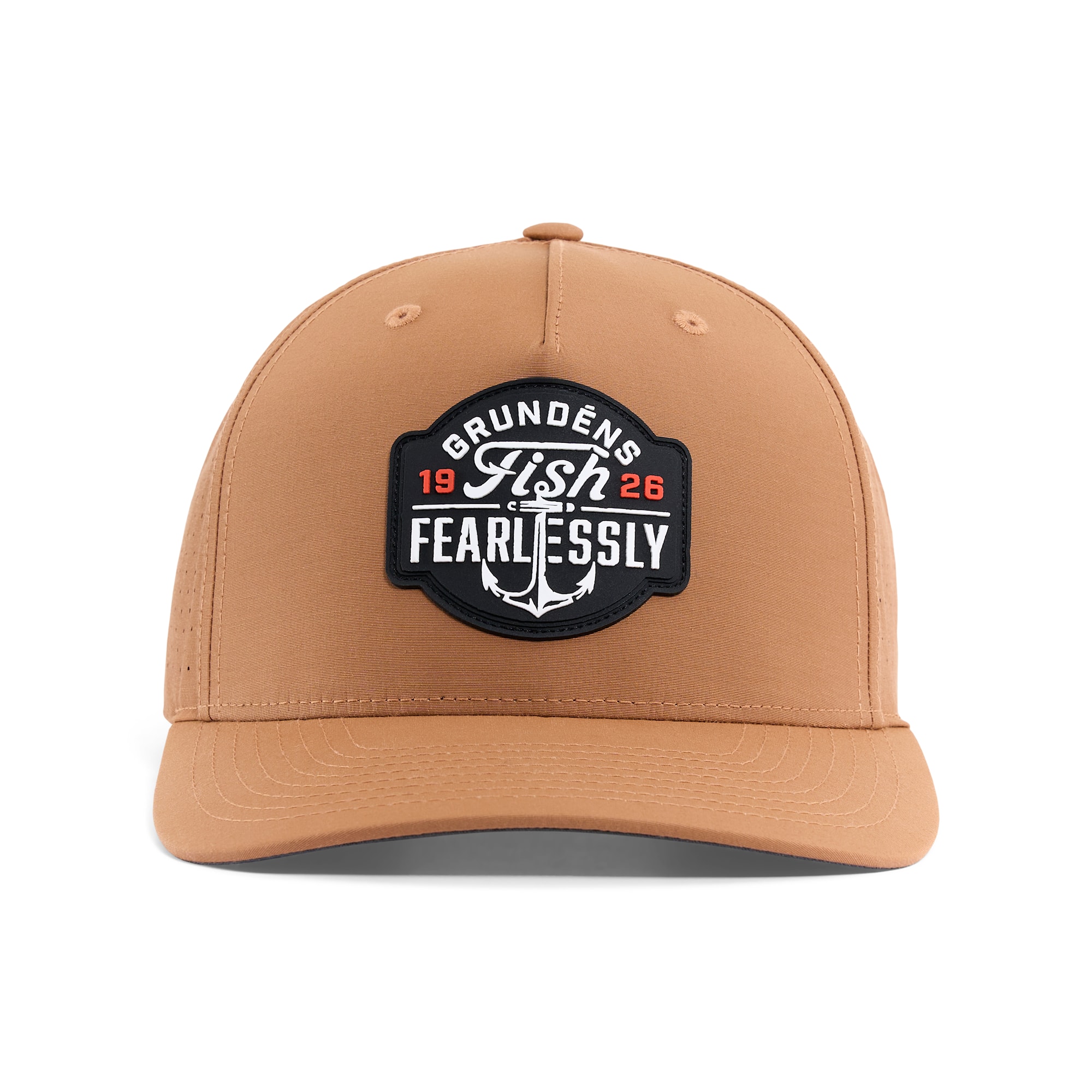 Grundéns Fish Fearlessly Vented Hatt Clay