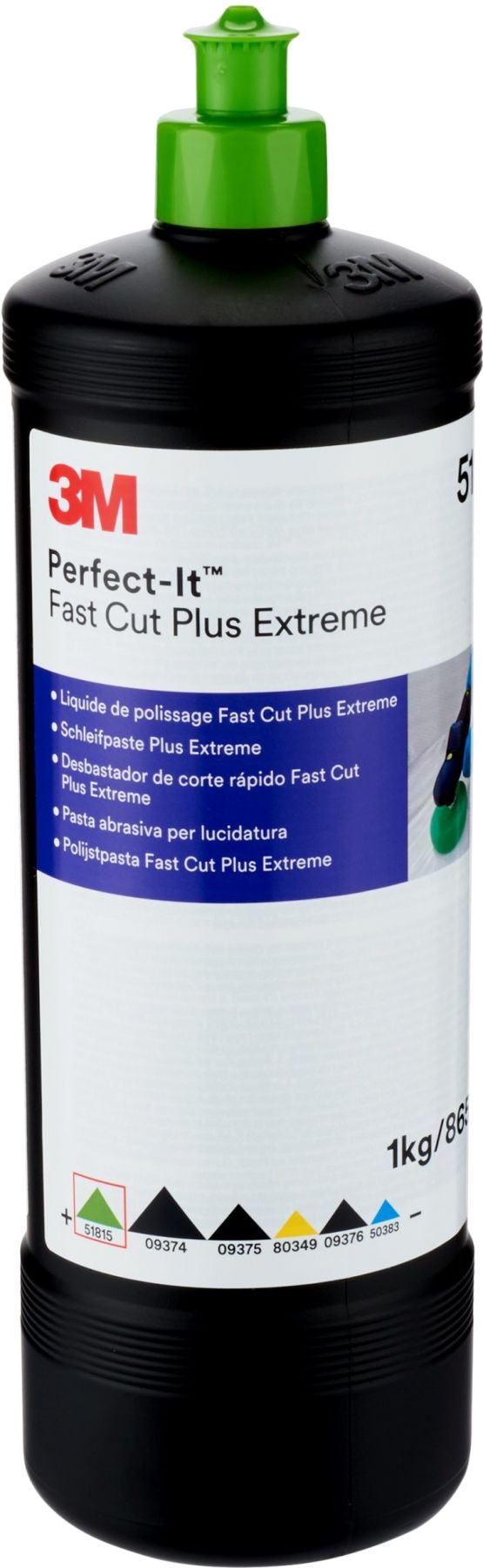 3M Perfect-it Slipmedel Fast Cut Plus Extreme Grön 1kg, 51815