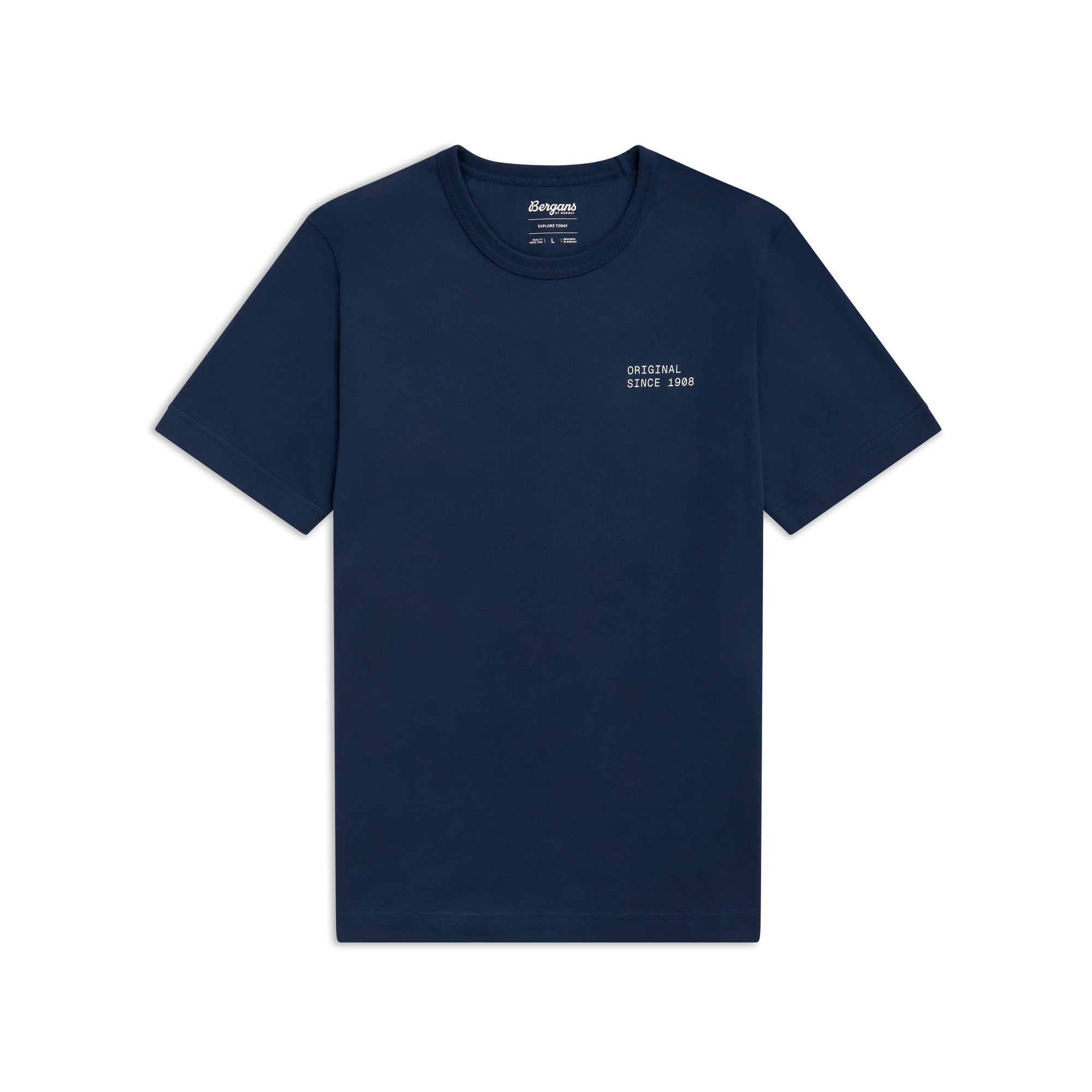Bergans Original Cotton T-shirt Herr Navy Blue