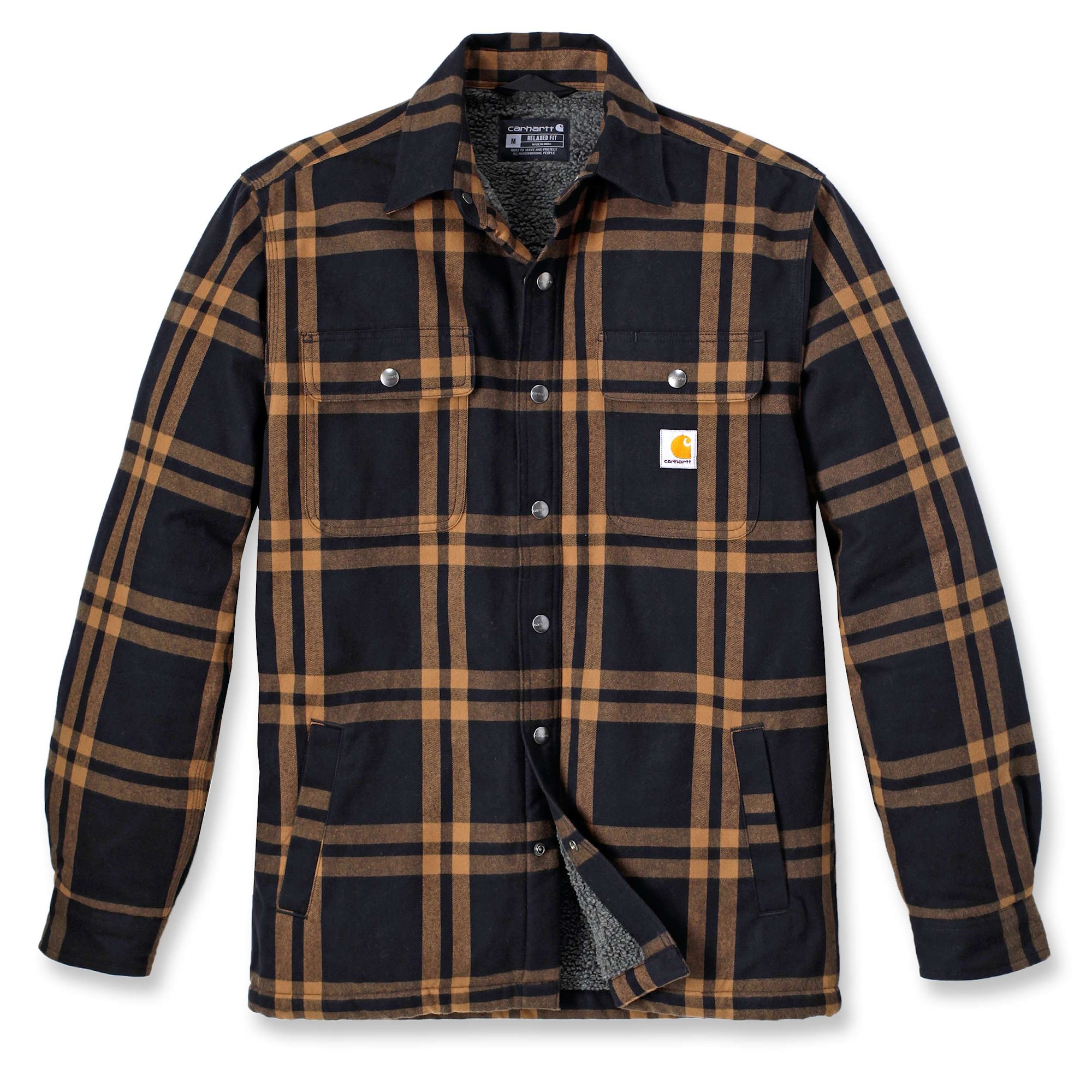 Carhartt Roane Skjortjacka med huva, Herr, Black, XXL