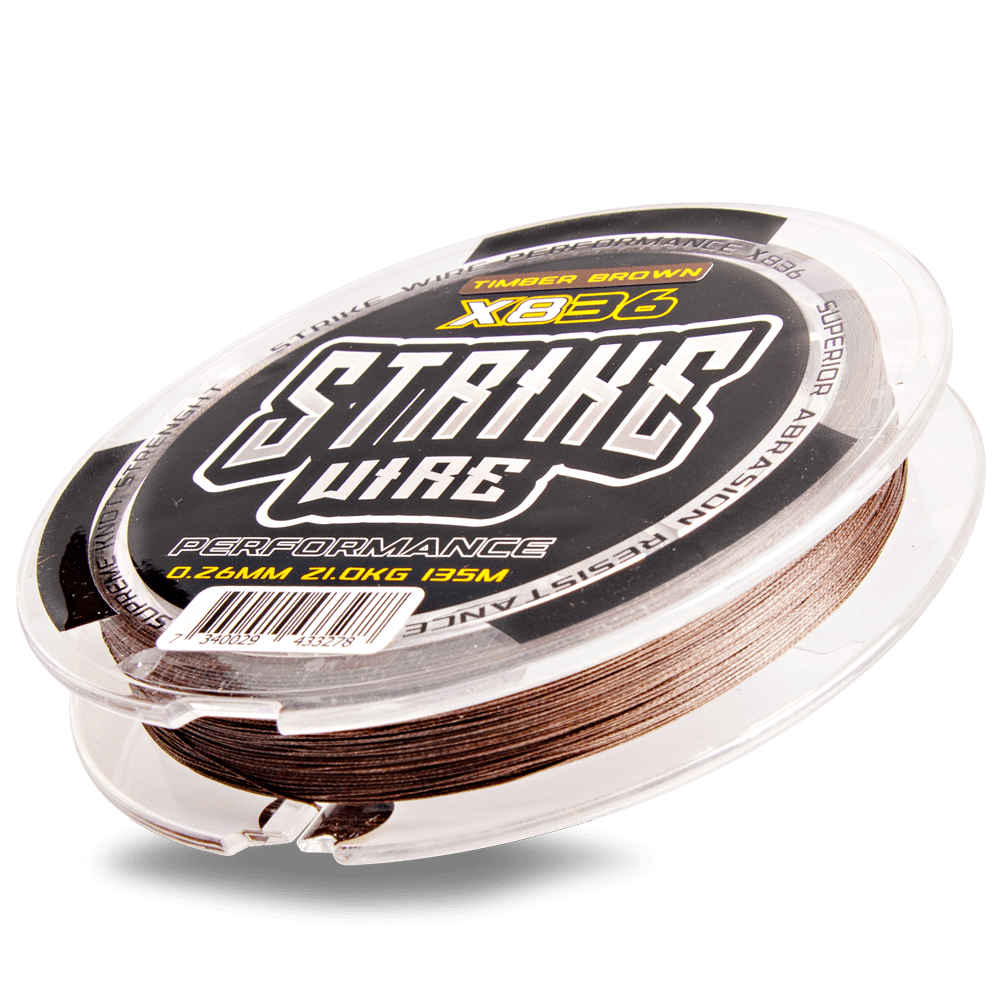 Strike Wire Performance 836 0,30mm/23kg -135m Timber Brown Flätlina -