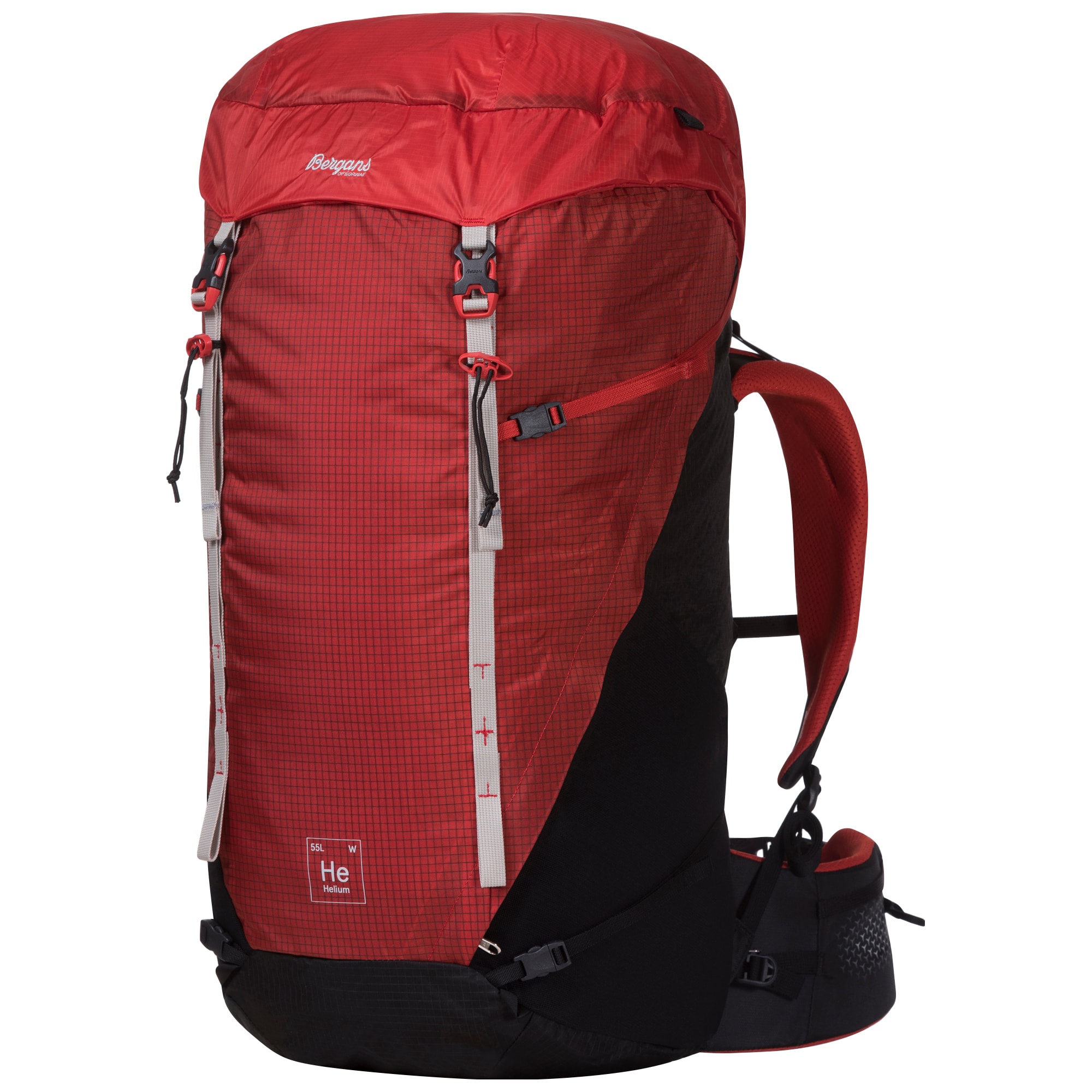 Bergans Helium V5 55L Dam Red Sand/Black/Aluminium