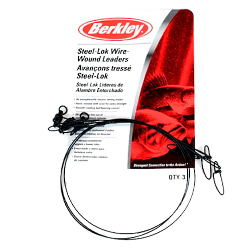 Berkley Wire Wound Steelon Ståltafs 30 cm 12'' 30 lb 3-pack
