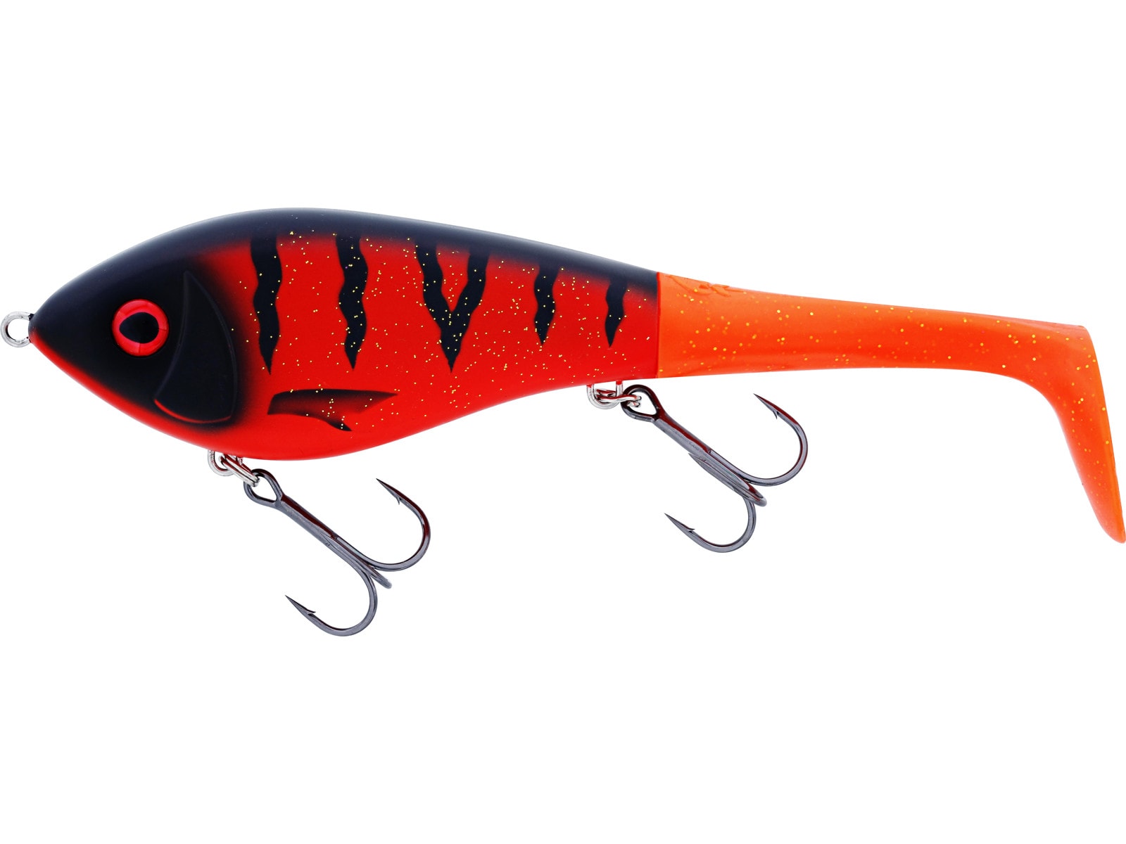 Westin Swim Tail 12cm 68g Sinking Fire 1 Body 2 Tails