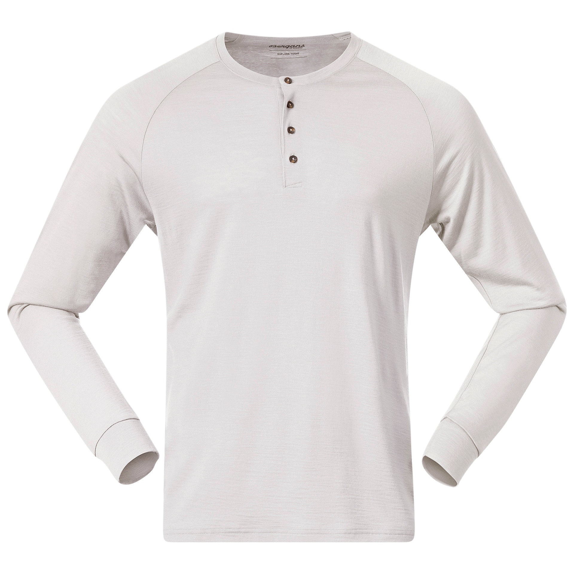 Bergans Lysebu Wool Henley Herr Vanilla White XL