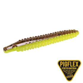 Pig Pickle 8cm 3,1g Brown Chartreuse Flake 4-pack
