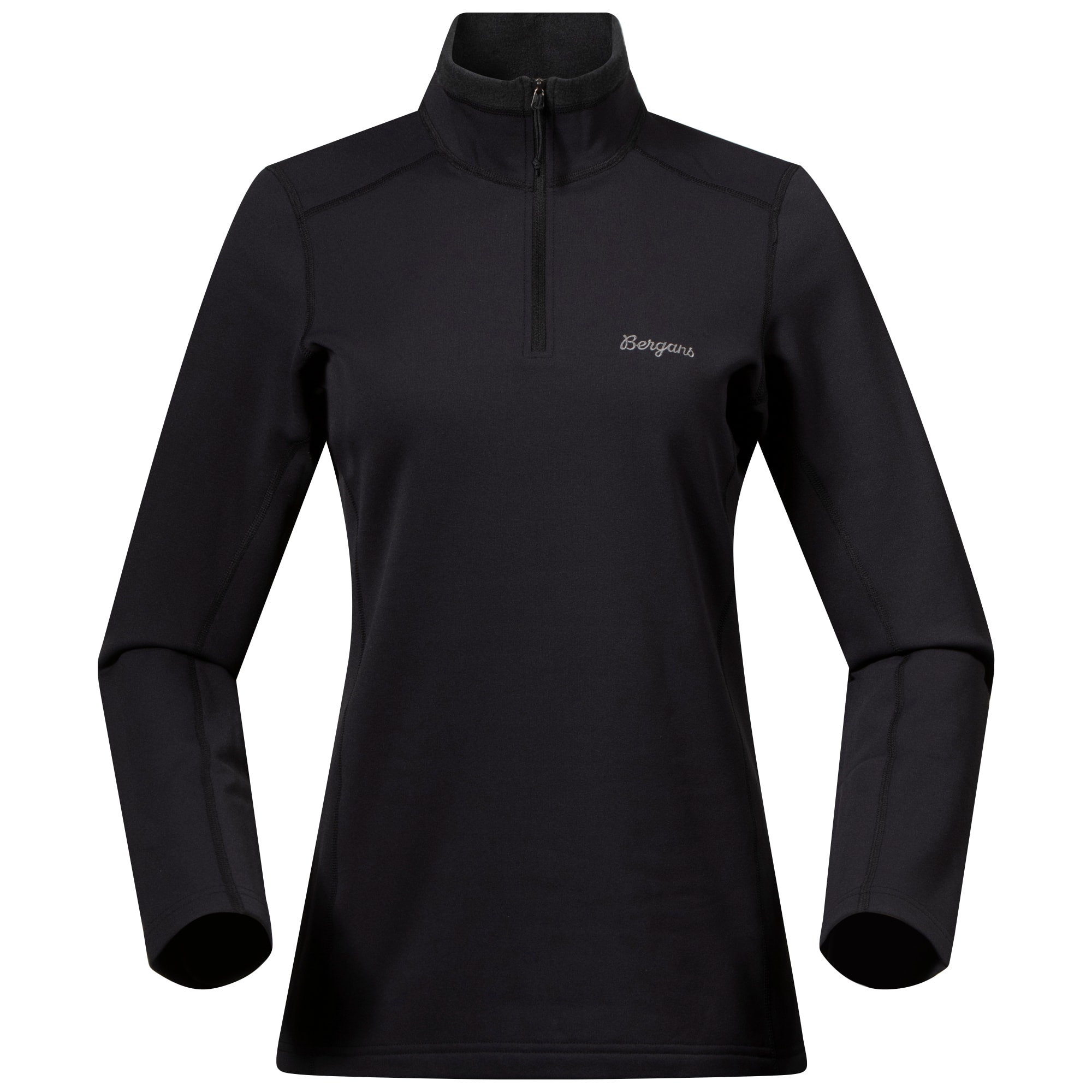 Bergans Midtli Midlayer Half Zip Fleecetröja Dam Black XL