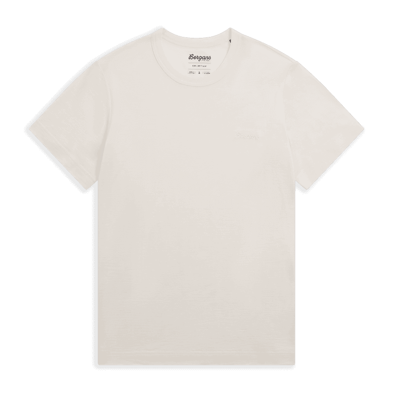 Bergans Logo Merino T-shirt Dam Vanilla White XL
