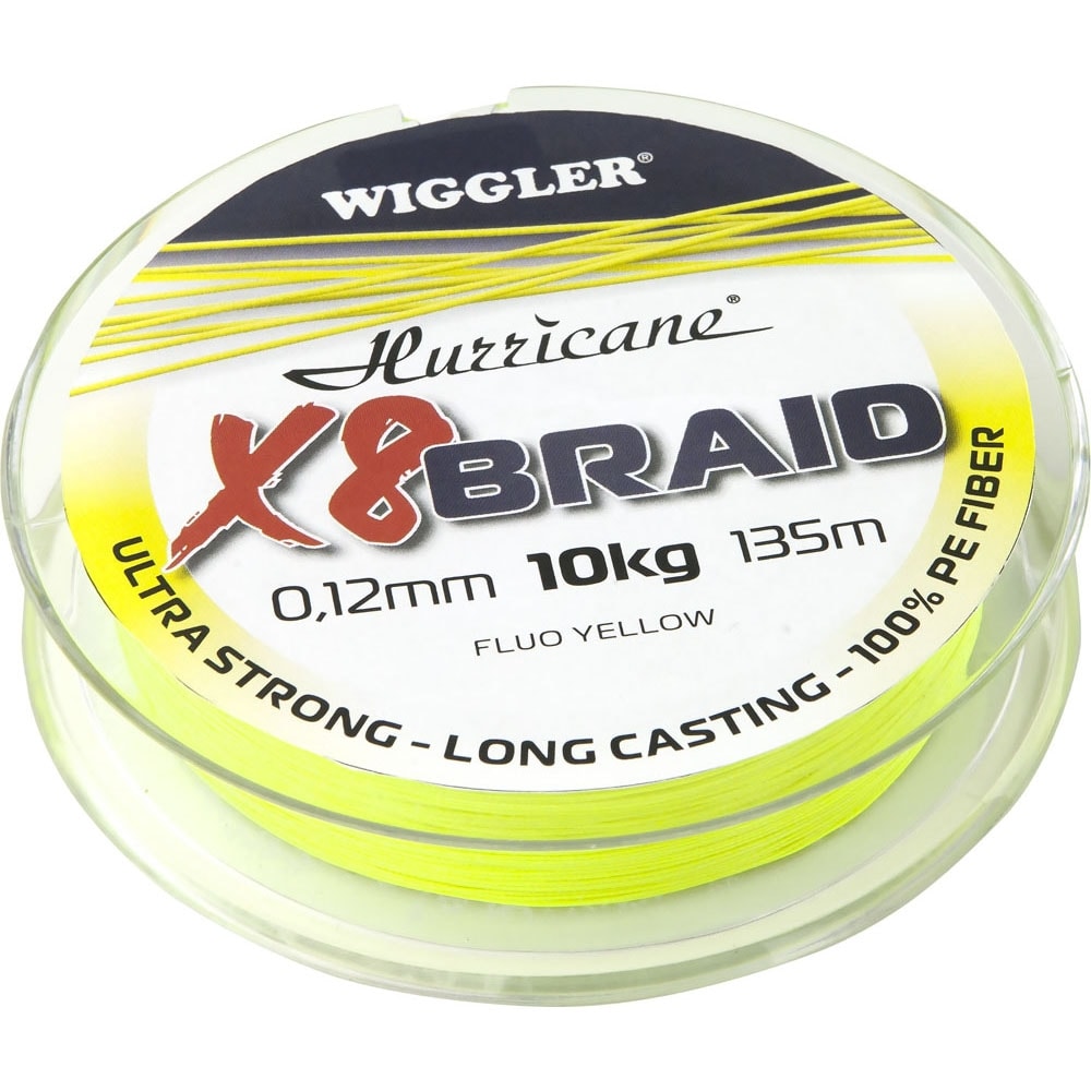Hurricane X8 Braid 0,38 mm 135 m Yellow