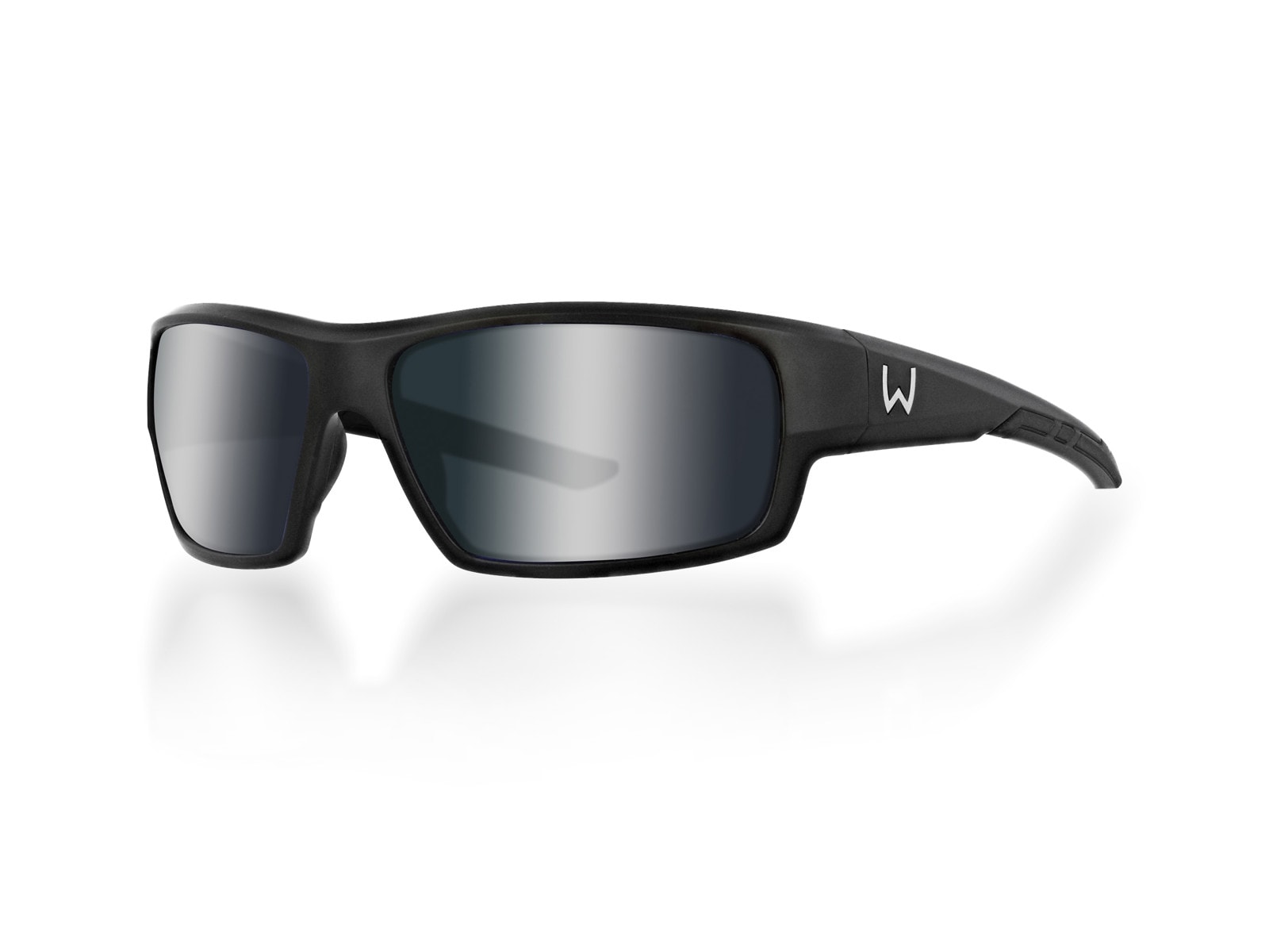 Westin W6 Sport 10 Matte Black - LB Brown LM Silver Flash AR Blue - Polariserade solglasögon