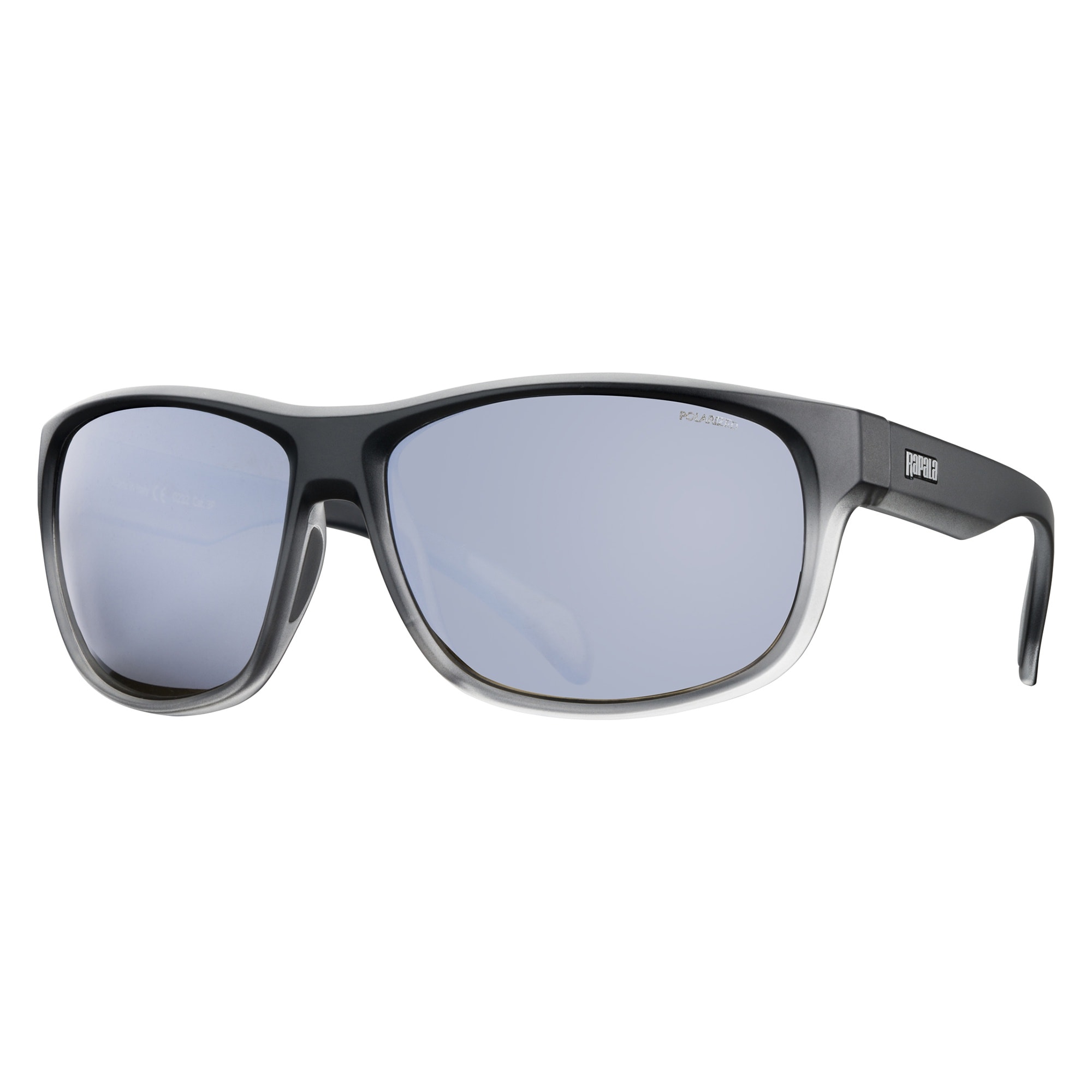 Rapala Precision Brehat MatteGrey FadeAmber Silver Mirror Solglasögon - Polariserade solglasögon