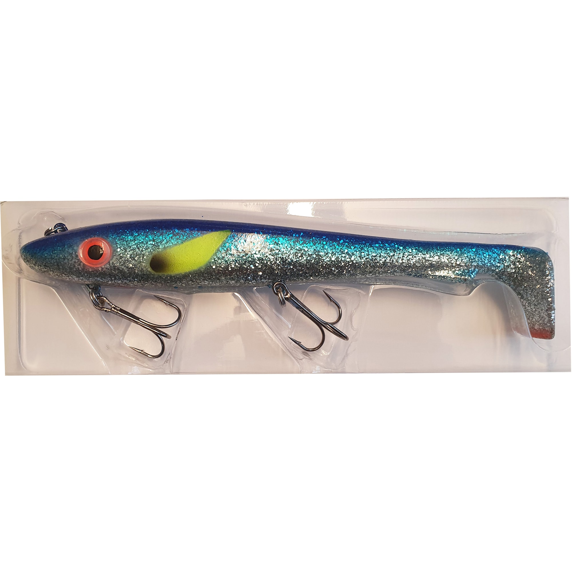 Svartzonker Big McRubber ''The Wire'' 25,5 cm Blue Silver Glitter