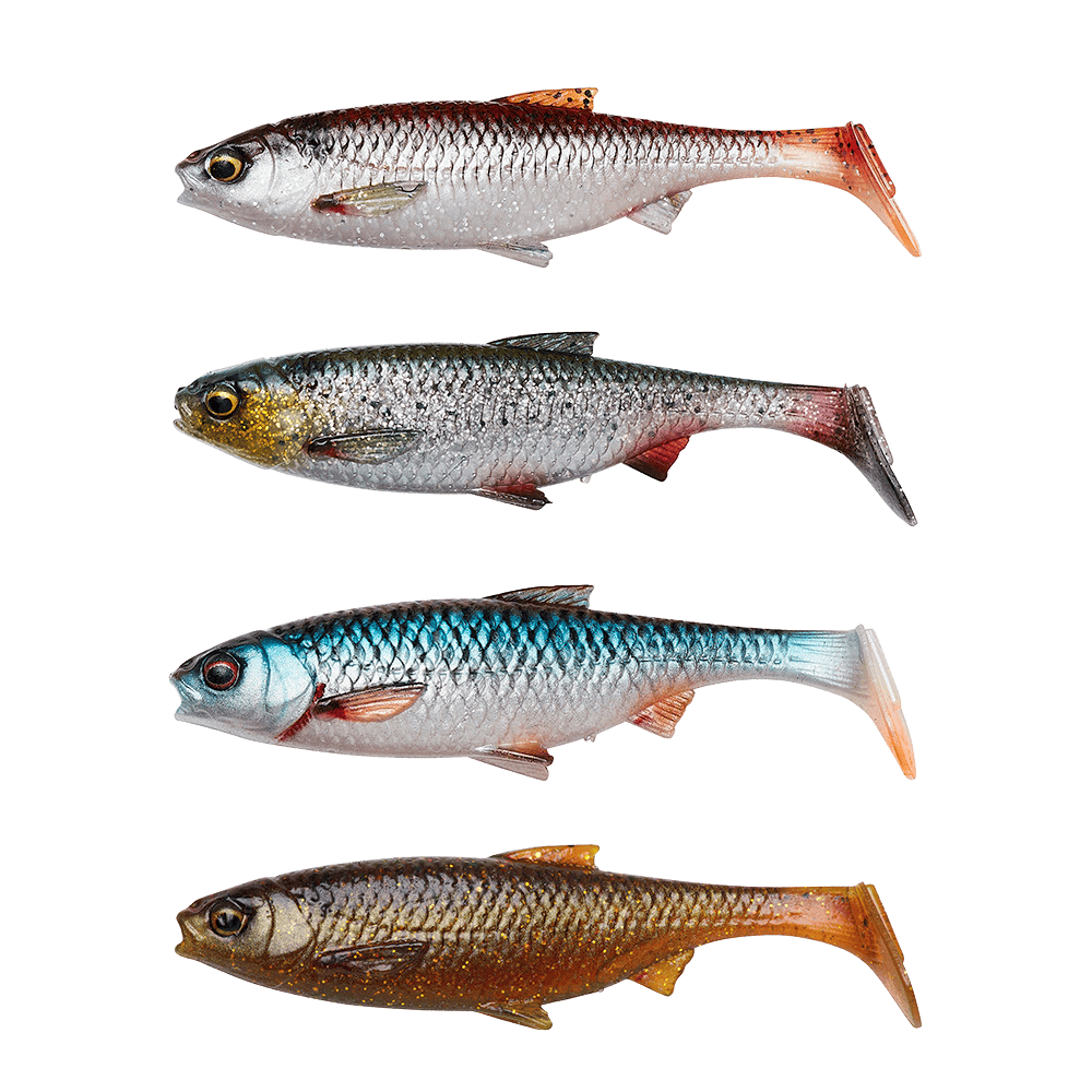 Savage Gear Jig SG 3D River Roach 12 cm 17 g Clear Water Mix 4-pack