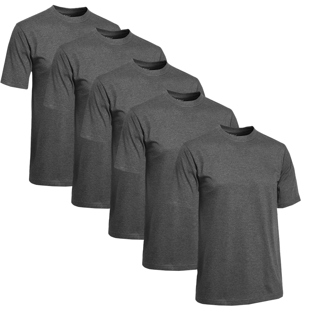 Clique T-shirt Herr 5-pack Mörkgrå