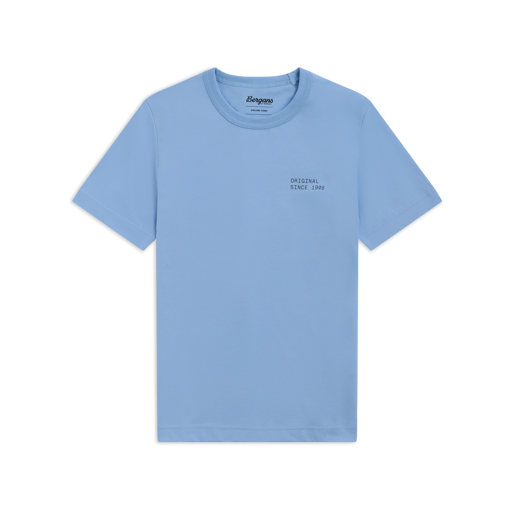 Bergans Original Cotton T-shirt Dam Cool Blue