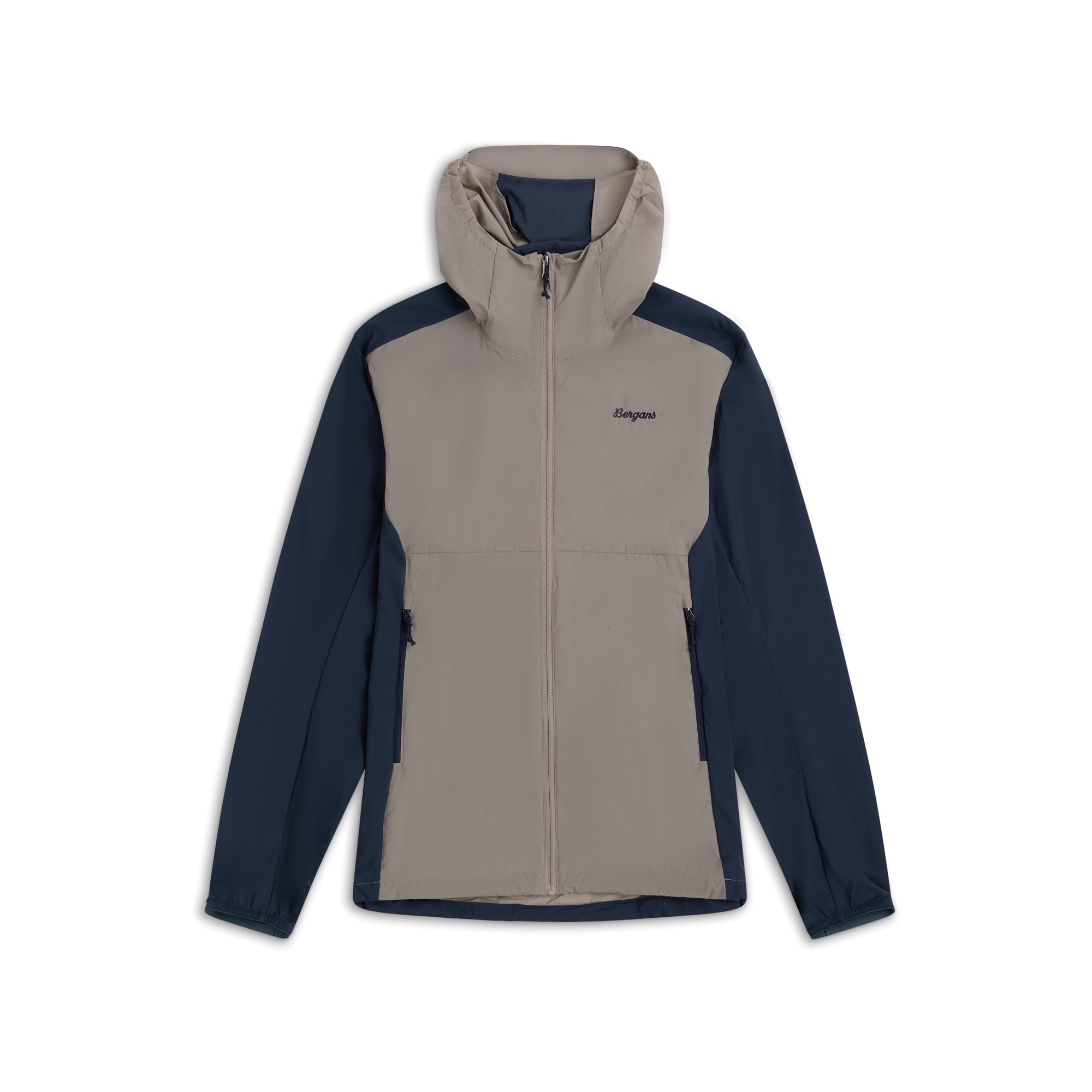 Bergans Rabot Windbreaker Jacka Herr Rock Taupe/Navy Blue