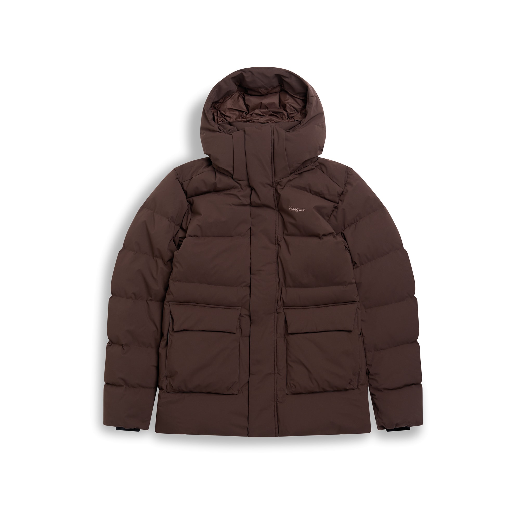 Bergans Dyna Down Hood Jacka Herr Dark Chocolate