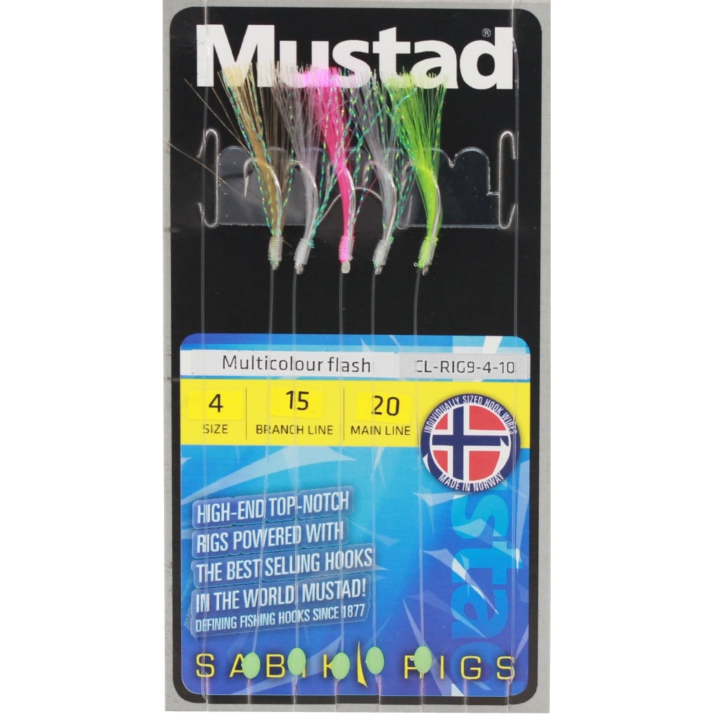 Wiggler Wobbler Mustad Multicolour flash rig #6