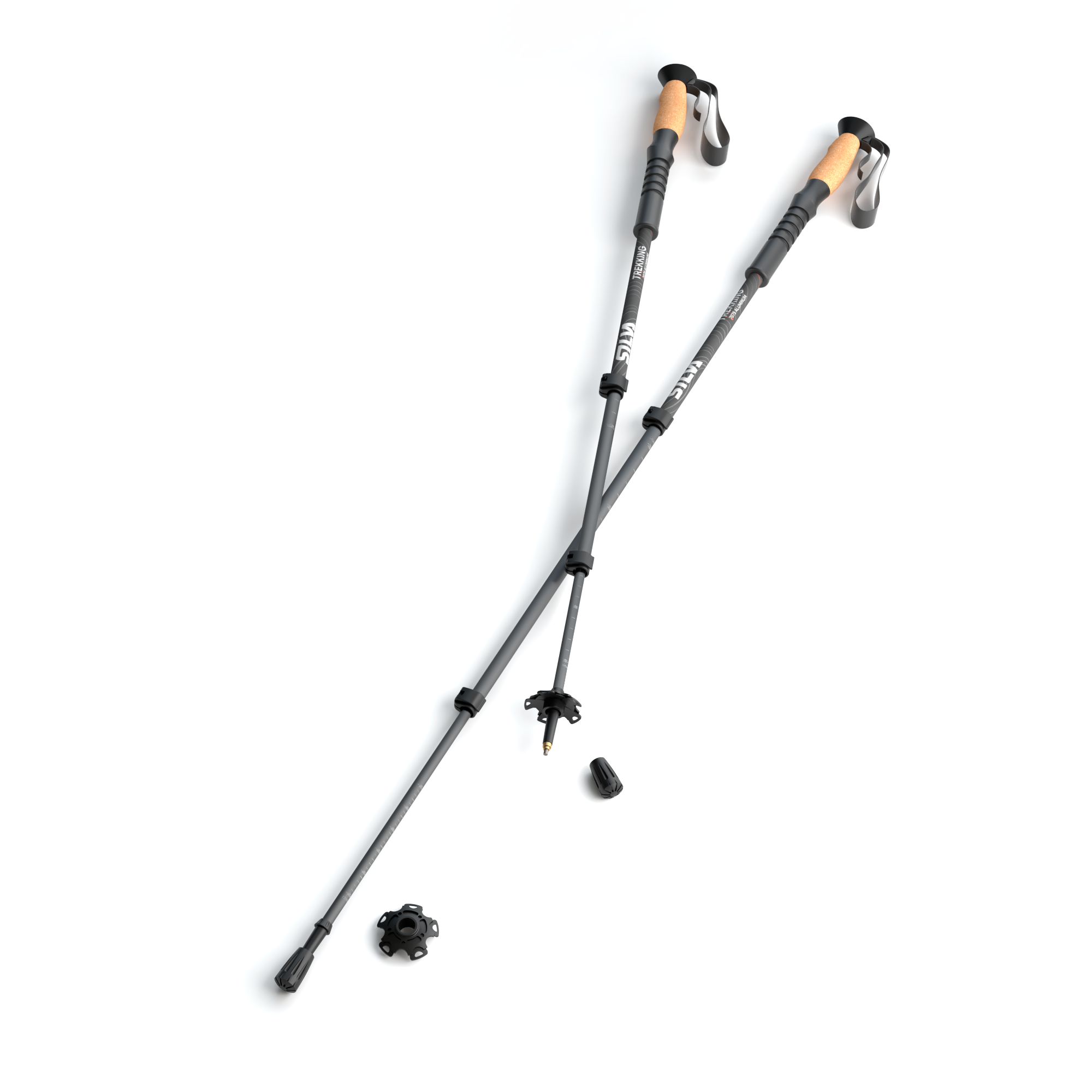 Silva Trekking Poles Aluminium Cork -