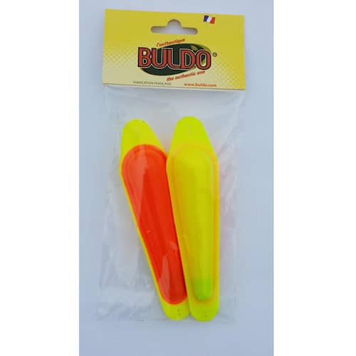 Buldo oval gul/röd 10 g 2-pack