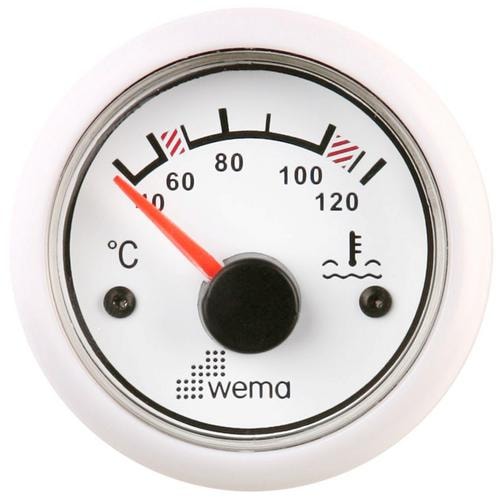 Vattentempmätare Wema Vit