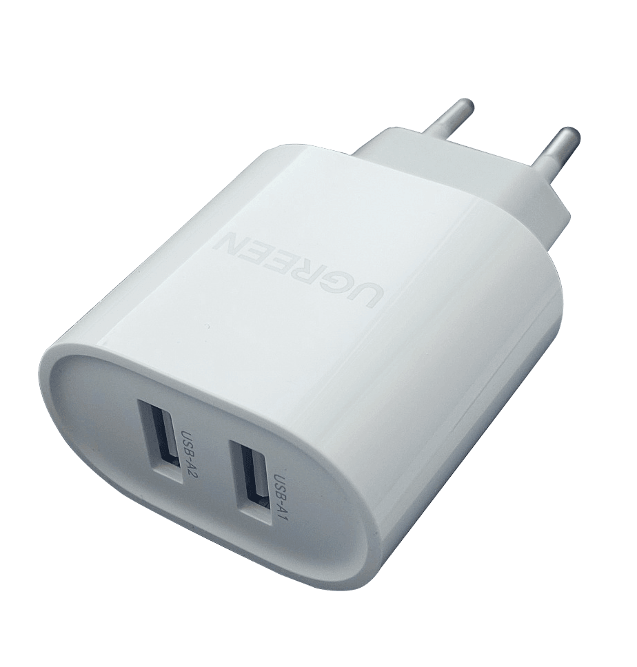 Woodline Laddare 100-240V 2 x USB-A (2,4A + 2,4A)