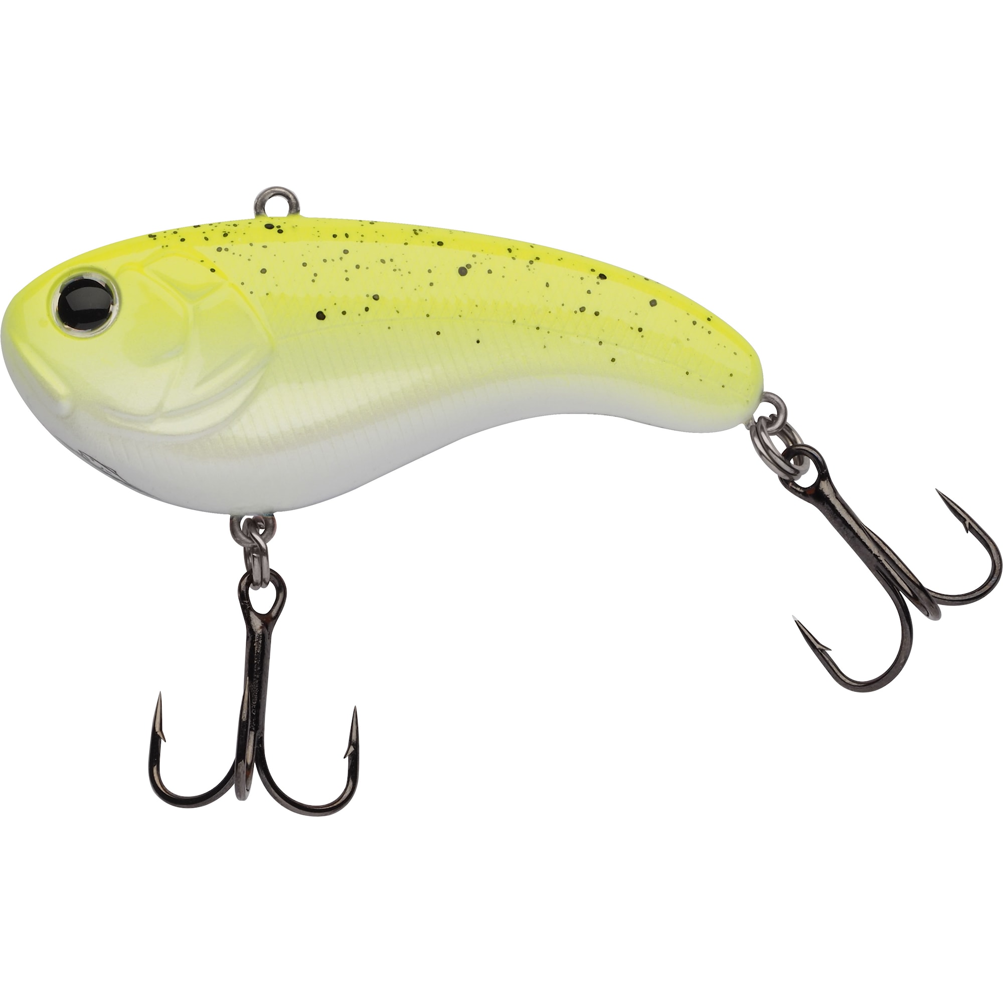 Berkley Flatt Shad XH 6,6 cm UV Spotted Yellow Neon