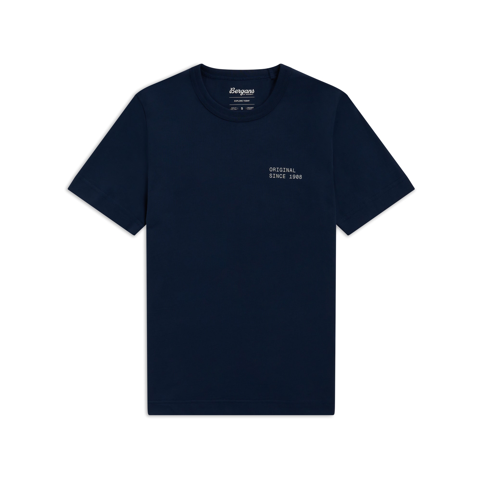 Bergans Original Cotton T-shirt Dam Navy Blue