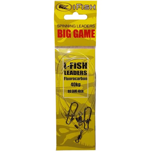 I-Fish Fluorocarbontafs 40 cm 0,80 mm 2-pack