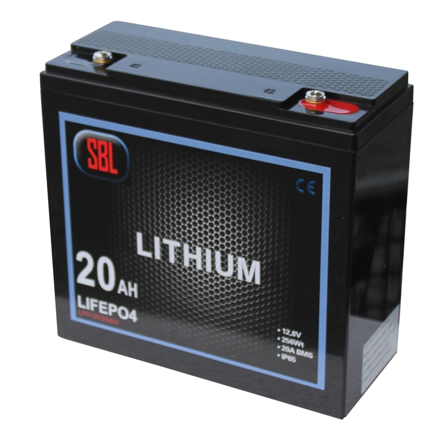 SBL 20Ah 12V Lithiumbatteri serie/parallell -