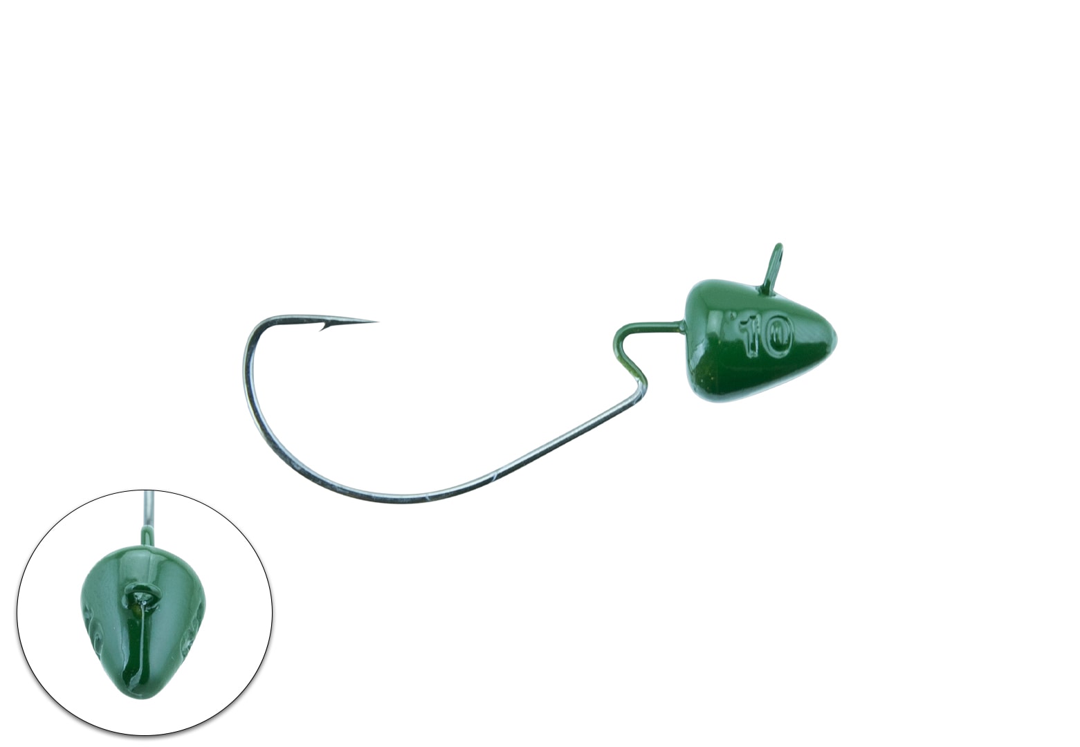 Svartzonker SZ Offset 2/0 Bismuth 2-pack Dark Green 10 g