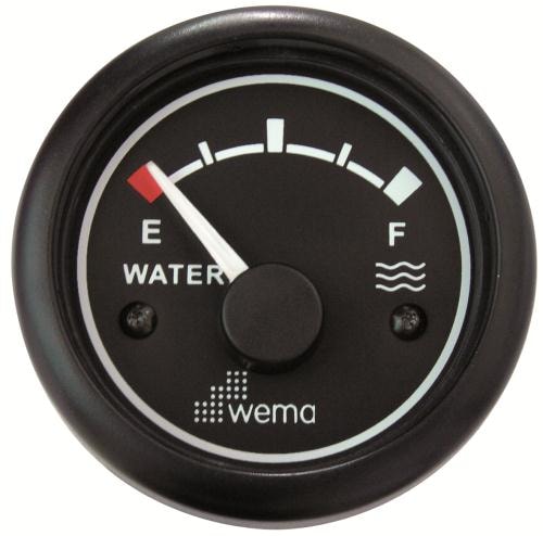 Vattentankmätare Wema Svart