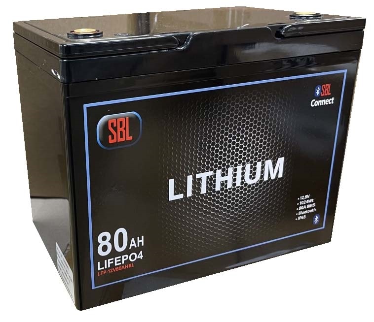 SBL 80Ah 12V Lithiumbatteri Bluetooth -