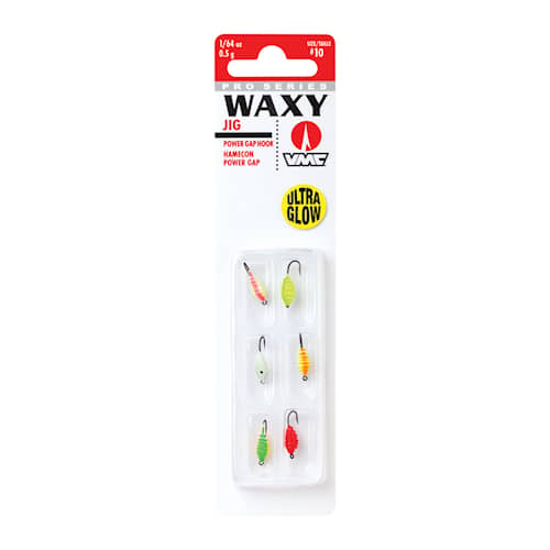 VMC Waxy Jig Kit #8 Glow 0,9gr 6-pack