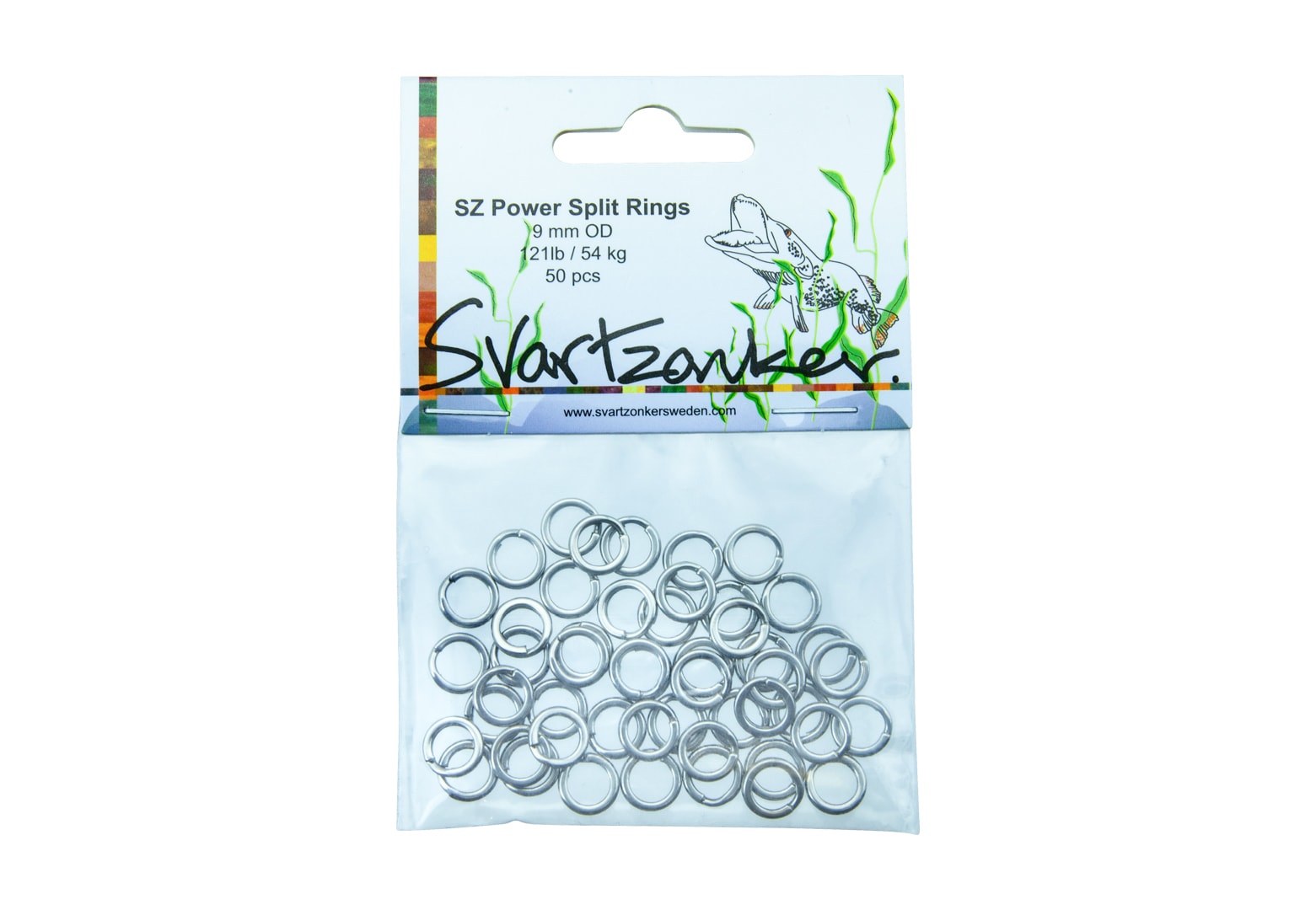 Svartzonker Power Split Rings 8mm 50-pack