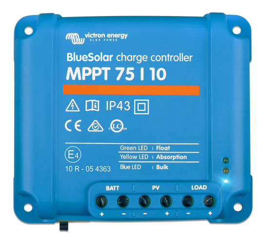 Victron Energy Solcellsregulator BlueSolar MPPT 75V/10A IP43 -