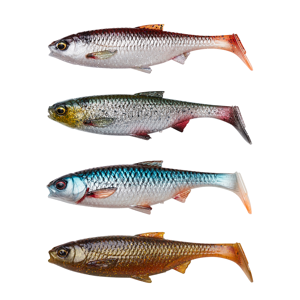 Savage Gear Jig SG 3D River Roach 10 cm 10 g Clear Water Mix 4-pack