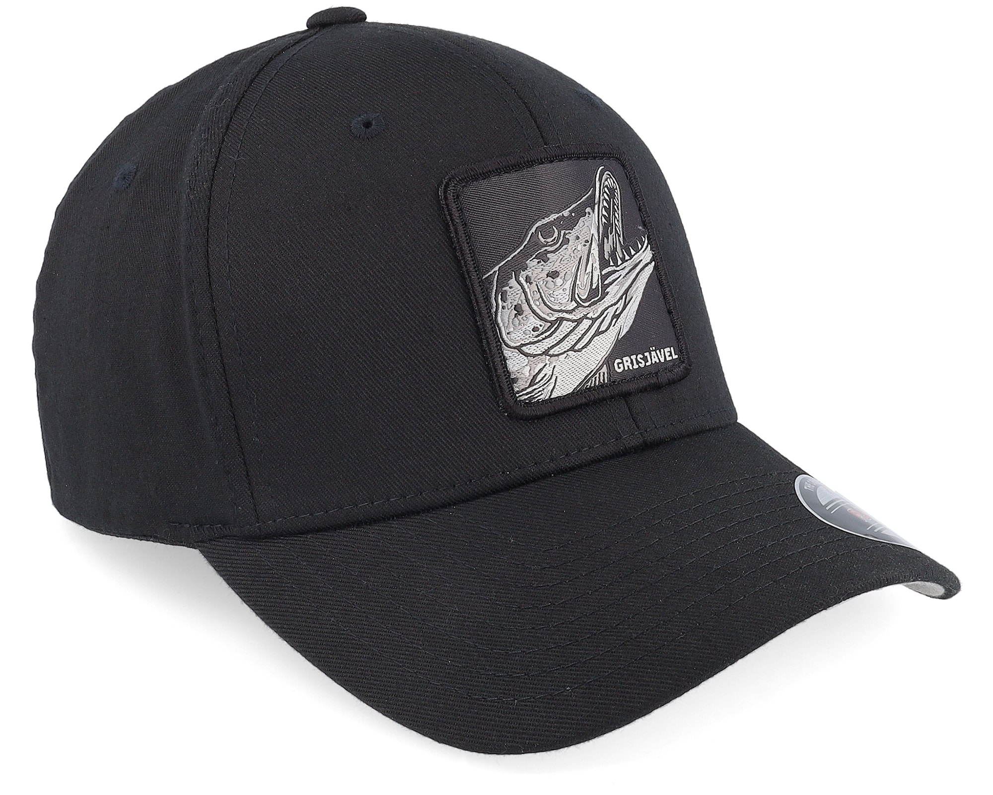 Skillfish Grisjävel Mono Black Flexfit L/XL - (58-61 CM)