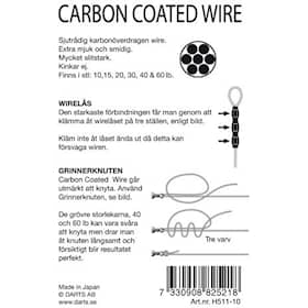 Darts Carbon Coated Wire 10 lb 10 m