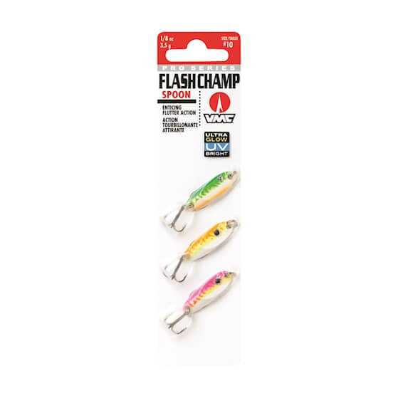VMC Flash Champ Spoon Kit Glow UV 3-pack
