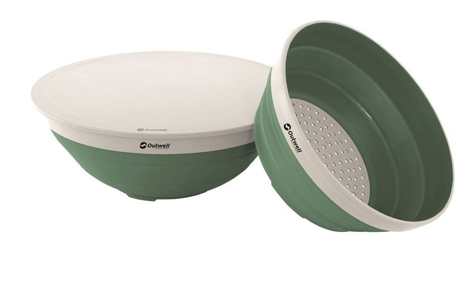 Outwell Collaps Skål och durkslag Shadow Green